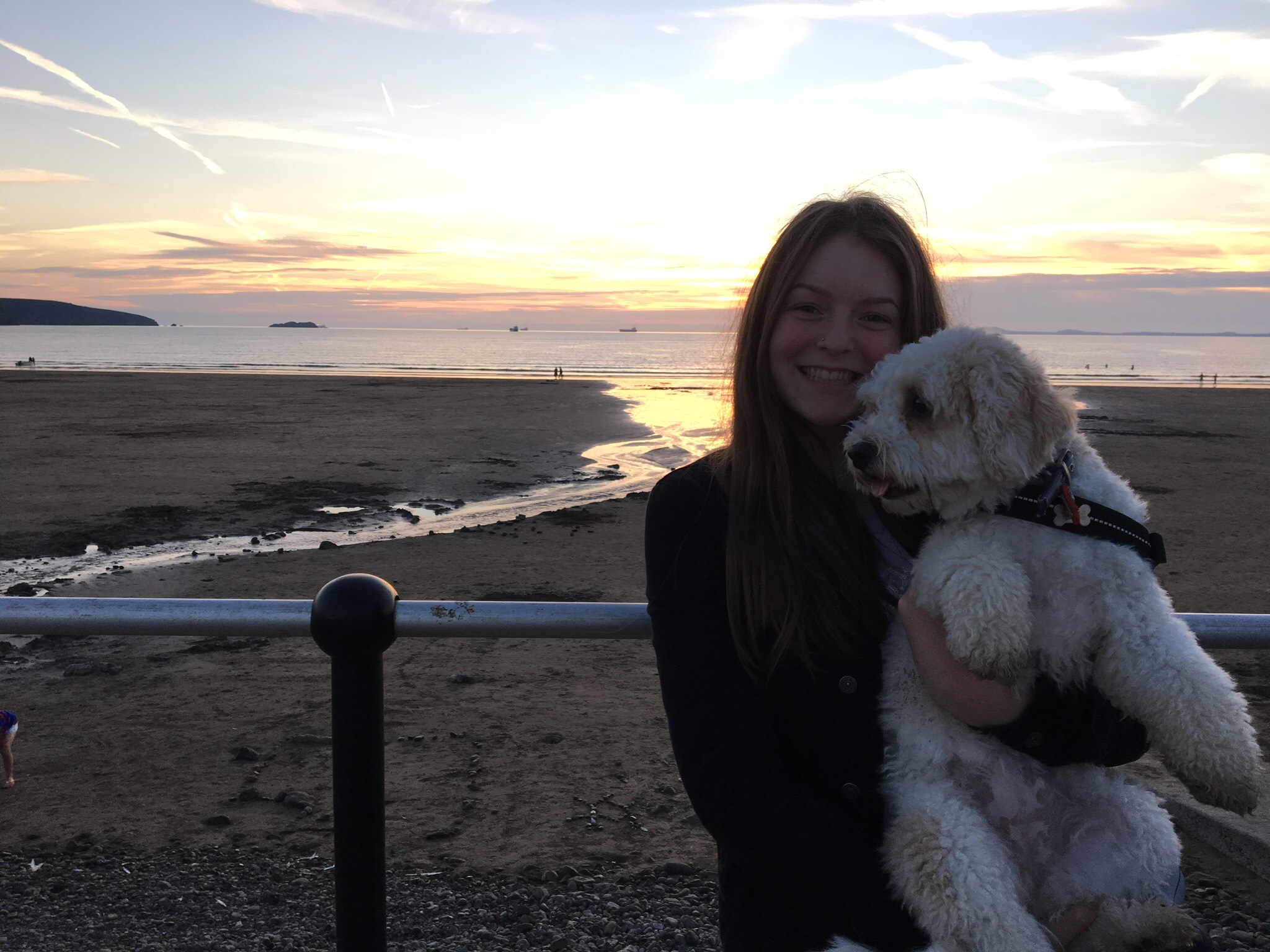 Elinor and her therapy dog